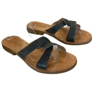 Cocobelle Aloha Slip On Open Toe Sandals Olive Green Women’s Shoes Size 8.5